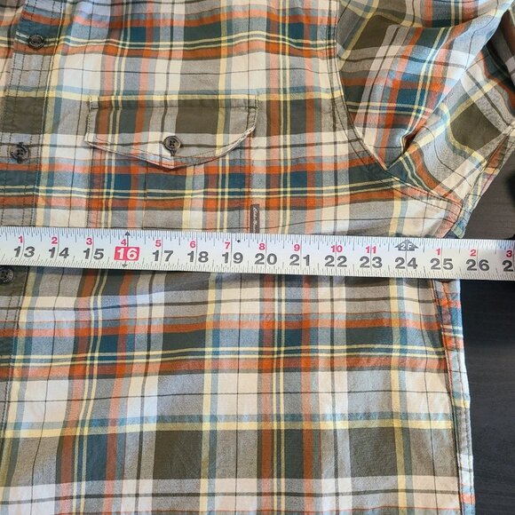 Eddie Bauer Classic Fit Plaid Button Up Shirt Long Sleeve 2XL - Picture 7 of 8